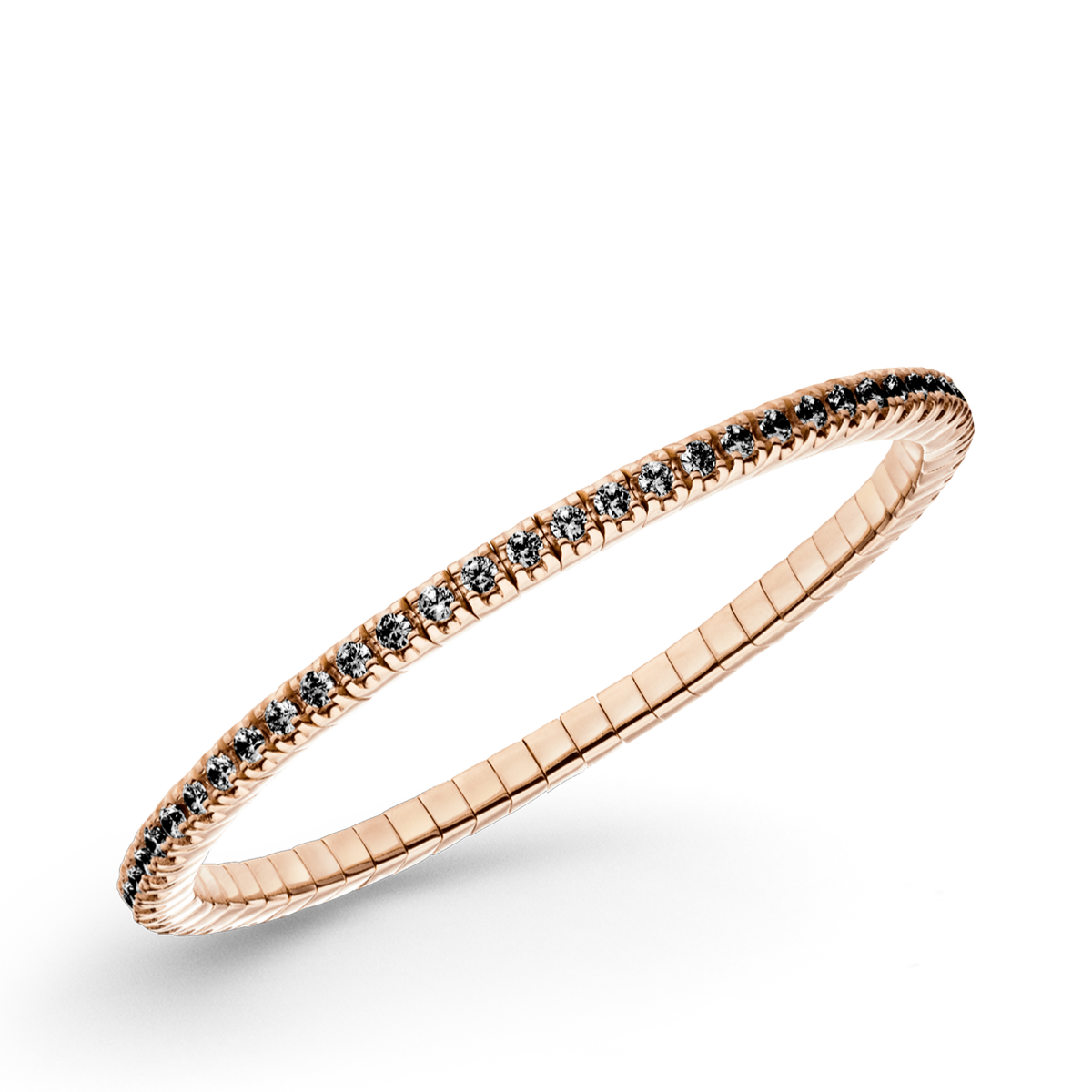 DAZZLING DIAMONDS FLEX BRACELET 1.9 MM BLACK 