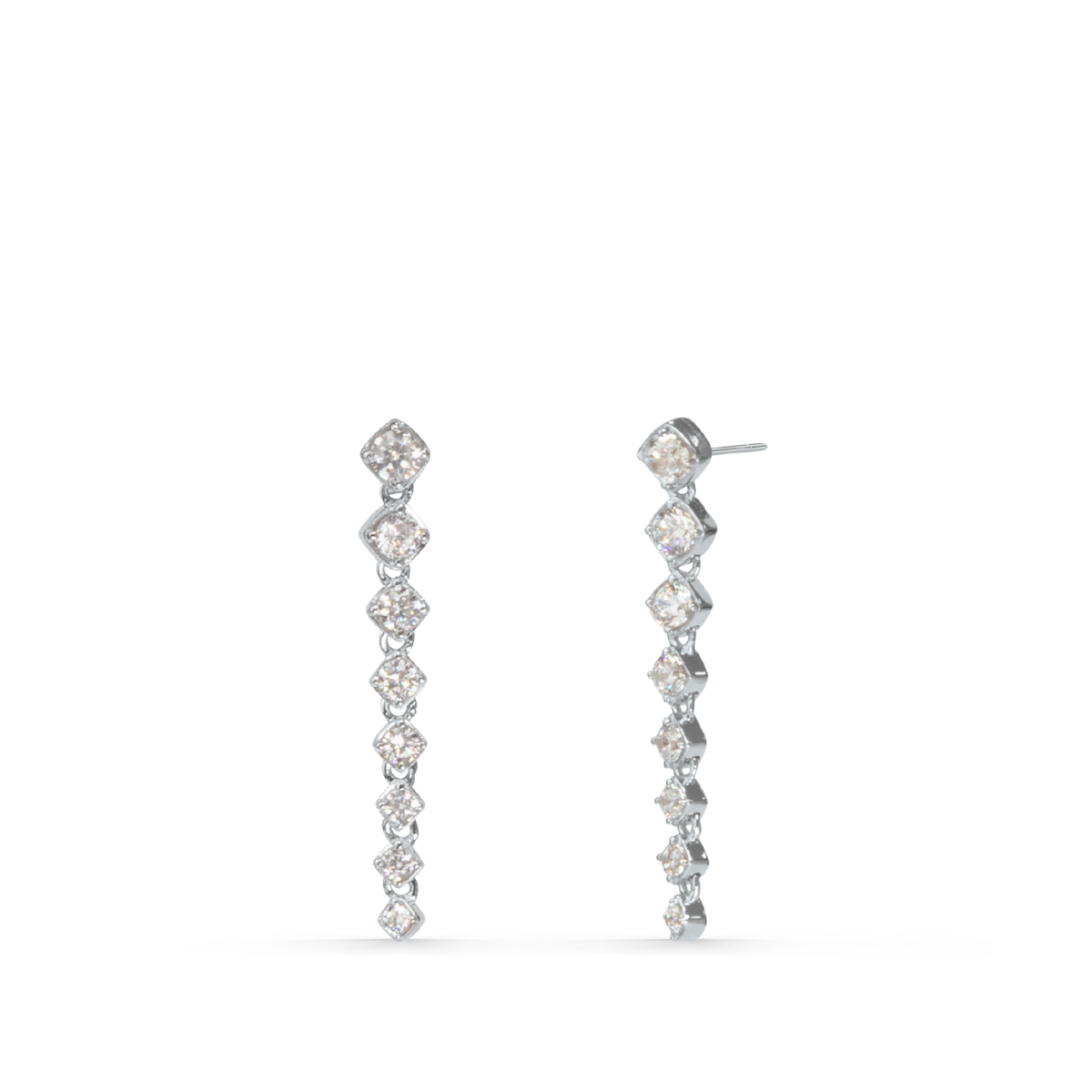 DAZZLING-COLORS Flex Ohrhänger 3,0-1,8 mm White