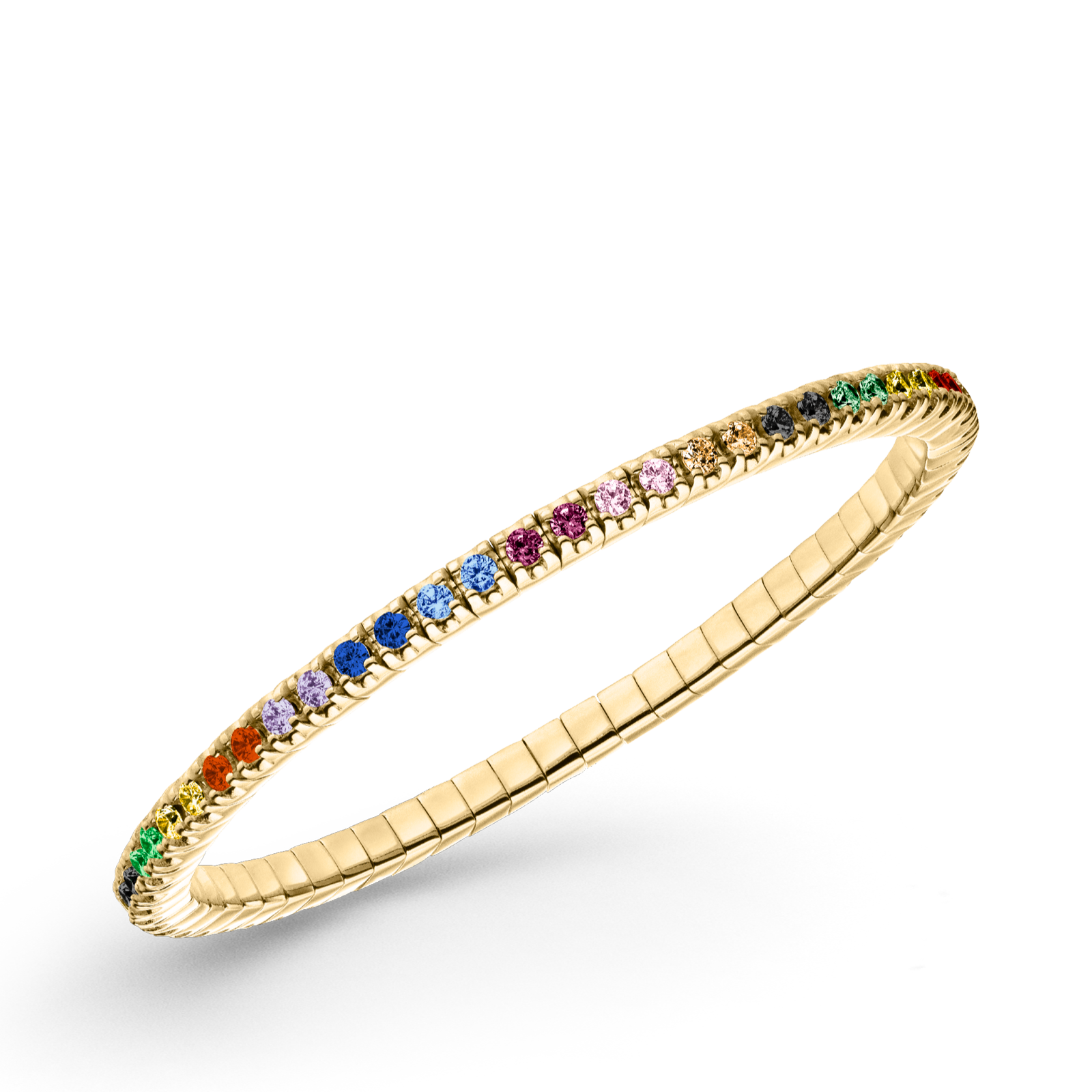 DAZZLING-COLORS FLEX Bracelet 2.0 mm vergoldet